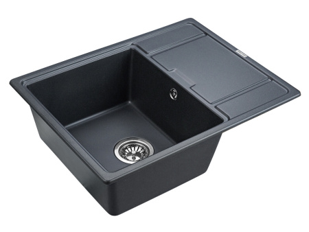 Кухонная мойка Paulmark FLUGEN 50-650 PM216550-BLM 65х50 цвет черный